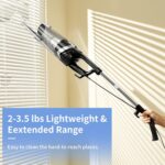 600W 20kpa Highly effective Corded Stick Vacuum (Grey) - Image 4