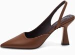 Coutgo Womens Slingback Stiletto Excessive Heels Closed Pointed Toe Pumps D... - Image 3