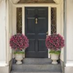 Set of two Synthetic Rose Boxwood Topiary Ball Bush for Outside with Gr... - Image 4