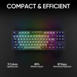 ARZOPA Wi-fi Mechanical Gaming Keyboard, 87 Keys RGB Backlit Gasket... - Image 3