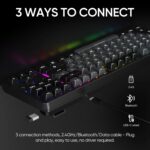 ARZOPA Wi-fi Mechanical Gaming Keyboard, 87 Keys RGB Backlit Gasket... - Image 4