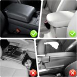 SINGARO Automobile Leather-based Furry Middle Console Cowl with 2 Storage Luggage, Un... - Image 4