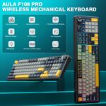 AULA F108 PRO - Wi-fi Mechanical Keyboard with Display screen&Knob,Sizzling Swap... - Image 3
