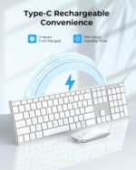 seenda Wi-fi Bluetooth Keyboard and Mouse Combo (USB + Twin BT), SK... - Image 4