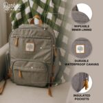 Parker Child Diaper Backpack - Full Zip Diaper Bag with Insulated Pocke... - Image 4