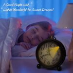 Battery Alarm Clock,Night time Gentle,Classic Hangable Tremendous Silent Non Tick... - Image 5
