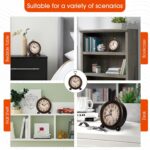 Battery Alarm Clock,Night time Gentle,Classic Hangable Tremendous Silent Non Tick... - Image 6