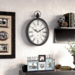 Menterry Oval Retro Wall Clock, Rustic Classic Model, Black Vintage De... - Image 4