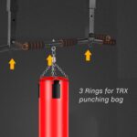 PLKO Wall Mount Pull Up Bar Wall Mounted Physique Press Pull Up Bar Fitness center Ch... - Image 5