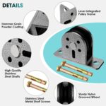 Cable Rope Bearing Pulley Wheel, Wall-Mounted Fastened Pulley Weight Syst... - Image 3
