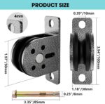 Cable Rope Bearing Pulley Wheel, Wall-Mounted Fastened Pulley Weight Syst... - Image 6