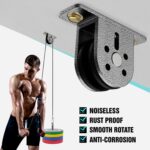 Cable Rope Bearing Pulley Wheel, Wall-Mounted Fastened Pulley Weight Syst... - Image 7
