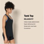 Amazon Necessities Womens Energetic Tender Cotton Scoop Neck Racerback Calm down... - Image 3