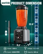 WantJoin Industrial Blender - 200Oz Further Massive Capability Skilled ... - Image 6