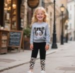 Toddler Lady Garments Determine Graphic Drop Shoulder Prime Pullover Leopard... - Image 4