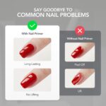 GAOY Nail Primer, 16ml Acid-Free Pure Nail Prep Bond Primer, Air Dr... - Image 3