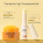 Turmeric Lip Remedy Package for Darkish Lips, Lip Scrub&Lip Balm for Smoke... - Image 7