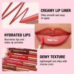BestLand 12pcs Hydrating Lip Oils + Lip Liner Pencil Lip Combo Units, 2... - Image 5