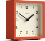 JONES CLOCKS® Disco Desk Clock | Smooth Sq. Design | Orange | Stylis... - Image 3
