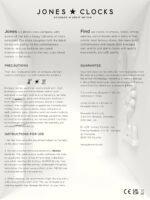 JONES CLOCKS® Disco Desk Clock | Smooth Sq. Design | Orange | Stylis... - Image 7