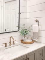 Synthetic Eucalyptus Stems in Glass Vase with Fake Water, 13.5” Faux ... - Image 5