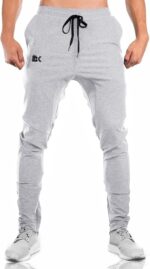 BROKIG Mens Jogger Sport Pants, Informal Zipper Gymnasium Exercise Sweatpants P... - Image 3