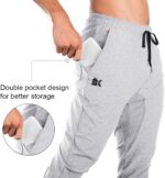 BROKIG Mens Jogger Sport Pants, Informal Zipper Gymnasium Exercise Sweatpants P... - Image 4