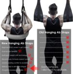 Hanging Ab Straps with Door Anchor & Pull up bar Hook, Abs Pecs Biceps... - Image 7