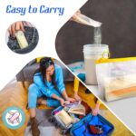 WALLFID Protein Powder Journey Container Set,Moveable Powder Complement... - Image 6