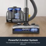 Eureka Bagless Canister Vacuum with Washable HEPA Filter, 16KPA Suctio... - Image 3
