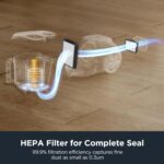 Eureka Bagless Canister Vacuum with Washable HEPA Filter, 16KPA Suctio... - Image 5