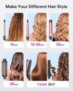 Wavytalk 5 in 1 Curling Iron Set with Thermal Brush and 4 Interchangea... - Image 3