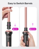 Wavytalk 5 in 1 Curling Iron Set with Thermal Brush and 4 Interchangea... - Image 6