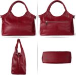 KOGTLA Vegan Leather-based Purses for Girls with Removable Satchel Strap, L... - Image 4