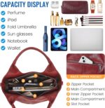 KOGTLA Vegan Leather-based Purses for Girls with Removable Satchel Strap, L... - Image 6