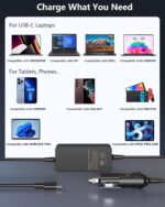 100W USB C Laptop computer Automobile Charger Suitable with HP Spectre/Elitebook, Le... - Image 5