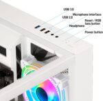 LXZ Desktop, Prebuilt PC Ryzen 7-5700G, 16G DDR4 RAM, 1TB NVME SSD,WiF... - Image 3