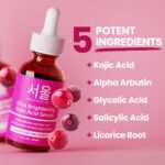 SeoulCeuticals Korean Pores and skin Care Kojic Acid Serum Alpha Arbutin – Darkish ... - Image 4
