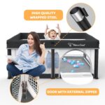 Taleco Gear Foldable Child Play Pen with Mat, 50''x50'' Playpen for Bab... - Image 5