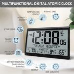LFF Atomic Clock/By no means Wants Setting, Battery Operated, Atomic Wall Cl... - Image 3