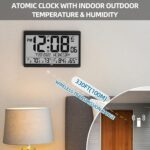 LFF Atomic Clock/By no means Wants Setting, Battery Operated, Atomic Wall Cl... - Image 6