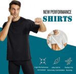 LANBAOSI 3 Pack Exercise Operating Shirts for Males Moisture Wicking Fast ... - Image 3