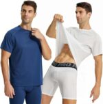 LANBAOSI 3 Pack Exercise Operating Shirts for Males Moisture Wicking Fast ... - Image 4