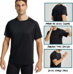 LANBAOSI 3 Pack Exercise Operating Shirts for Males Moisture Wicking Fast ... - Image 5