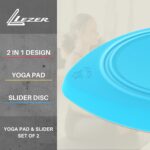 LEZER 2 IN 1 Yoga Knee Pad Slider, Core Gliding Disc, Further Thick Yoga... - Image 3