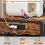 Unikito Mini Fridge Stand with Drawer Storage and Sockets, Heavy Obligation ... - Image 4