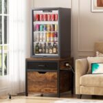 Unikito Mini Fridge Stand with Drawer Storage and Sockets, Heavy Obligation ... - Image 7