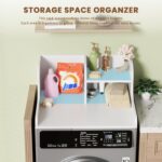 DTK Washer Dryer Countertop with Shelf, 27.5" D x 27" W x 11.8" H Laun... - Image 5