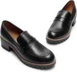 DREAM PAIRS Ladies's Platform Chunky Heeled Loafers, Womens Enterprise Ca... - Image 4