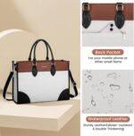 LOVEVOOK Laptop computer Tote Bag for Ladies Work Journey, Fashionable Trainer Bag Pu... - Image 6